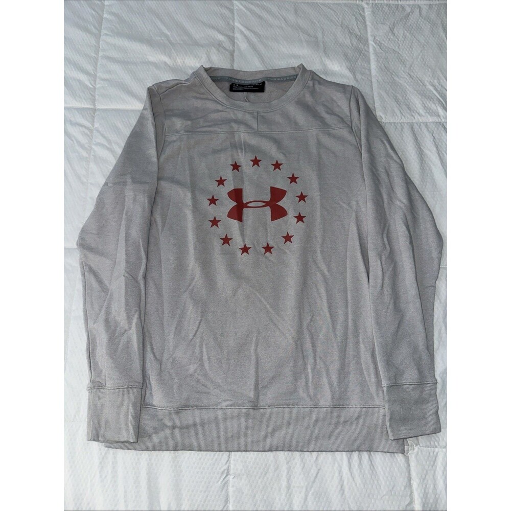 Under Armour UA Freedom Microthread Crewneck Gray Rustic Medium